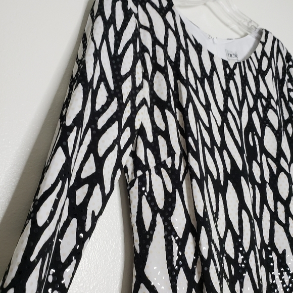 NEW Cache Sequin Animal Print Dress Evening Elegant Celeb Style Luxury Date - Picture 5 of 14